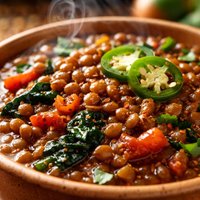 Lenten Lentils Oaxacan Style