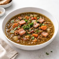 Lentil and Canadian Bacon Soup