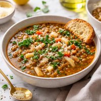 Lentil and Cannellini Bean Soup