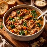 Lentil and Turkey Sausage Soup