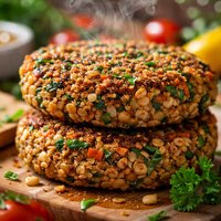 Lentil Barley Vege Burgers