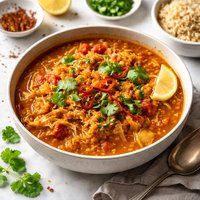 Lentil Cabbage and Tomato Dal