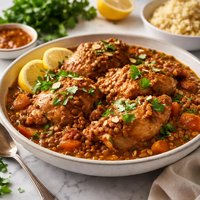Lentil Chicken Tagine