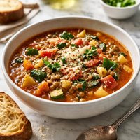 Lentil Minestrone Soup