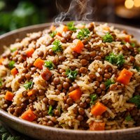 Lentil Rice Pilaf