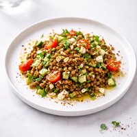 Lentil Salad in Olive Oil with Egyptian Spices