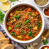 Lentil Soup in 10 Minutes Pressure Cooker