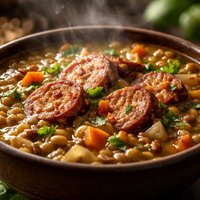 Lentil Soup with Andouille Sausage