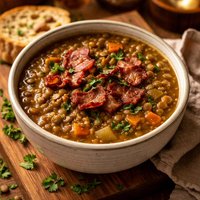 Lentil Soup with Bacon