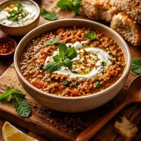 Lentil Soup with Minted Yogurt
