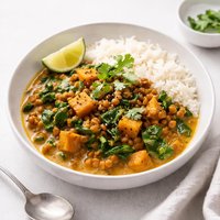 Lentil Sweet Potato Coconut Curry