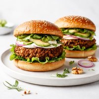 Lentil Walnut Burgers