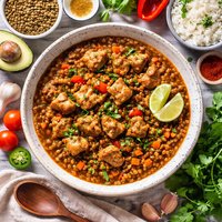 Lentils and Pork Coastal Style Lentejas Costenas Con Puerco