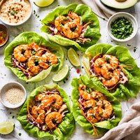 Lettuce Wrapped Shrimps