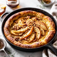 Light and Fluffy Baked Apple Pancake