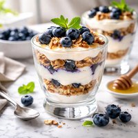 Light and Healthy Blueberry Yogurt Parfait