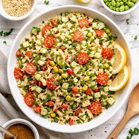 Light and Refreshing Sesame Orzo Salad