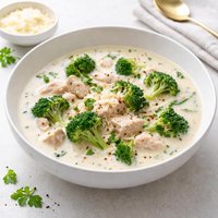 Light Chicken Broccoli Alfredo Soup Lower Fat