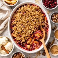 Light Cranberry Apple Crisp