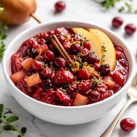 Light Cranberry Pear Sauce