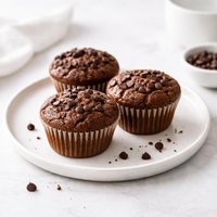 Light Fluffy Brownie Muffins