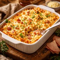 Light Ham and Cheese Casserole