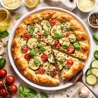 Light Italian Zucchini Crescent Pie