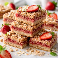 Light Oatmeal Strawberry Bars