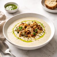 Light Roasted Cauliflower Soup
