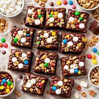 Light Rocky Road Brownies