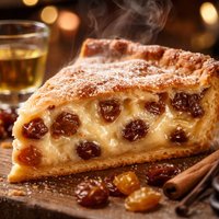 Light Rum Raisin Pie