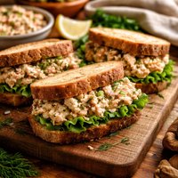 Light Salmon Salad Sandwiches