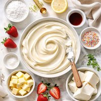 Light Silky Whipped Cream Cheese Frosting
