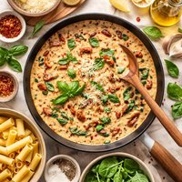 Light Sun Dried Tomato Cream Sauce