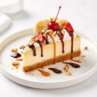 Light Tasty Banana Split Cheesecake