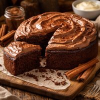 Light Version Chocolate Cinnamon Mayo Cake