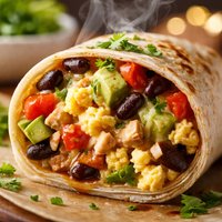 Lightened Up Breakfast Burrito