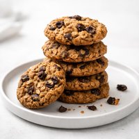 Lighter Bake Oatmeal Chocolate Chip Raisin Cookies