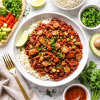 Lighter Cajun Red Beans and Rice