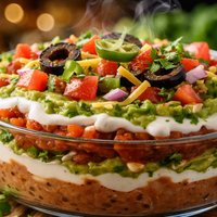 Lighter Layered Mexican Dip