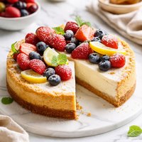 Lighter Ricotta Cheesecake