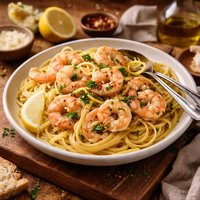 Lighter Shrimp Scampi