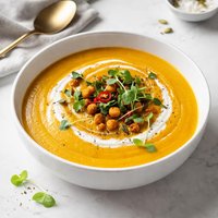 Lightly Curried Pumpkin Soup