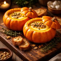 Lil Pumpkins Soup for Two