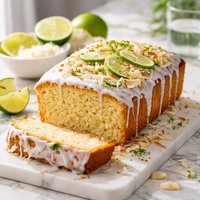 Lime and Coconut Drizzle Loaf