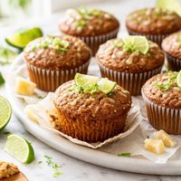 Lime and Ginger Bran Muffins