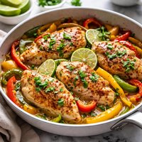 Lime Chicken with Peppers