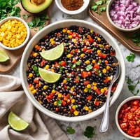 Lime Cumin Black Beans