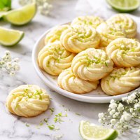 Lime Meltaway Spritz Cookies
