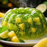 Lime Pineapple Jello Mold
